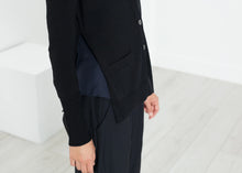 Load image into Gallery viewer, Square Cardigan in Black