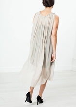 Load image into Gallery viewer, Chiffon Cape Back Dress in Sand