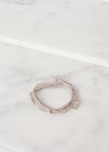 Load image into Gallery viewer, Bracelet 85 in Grey Silk/Silver