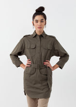 Load image into Gallery viewer, Belted Surplus Dress